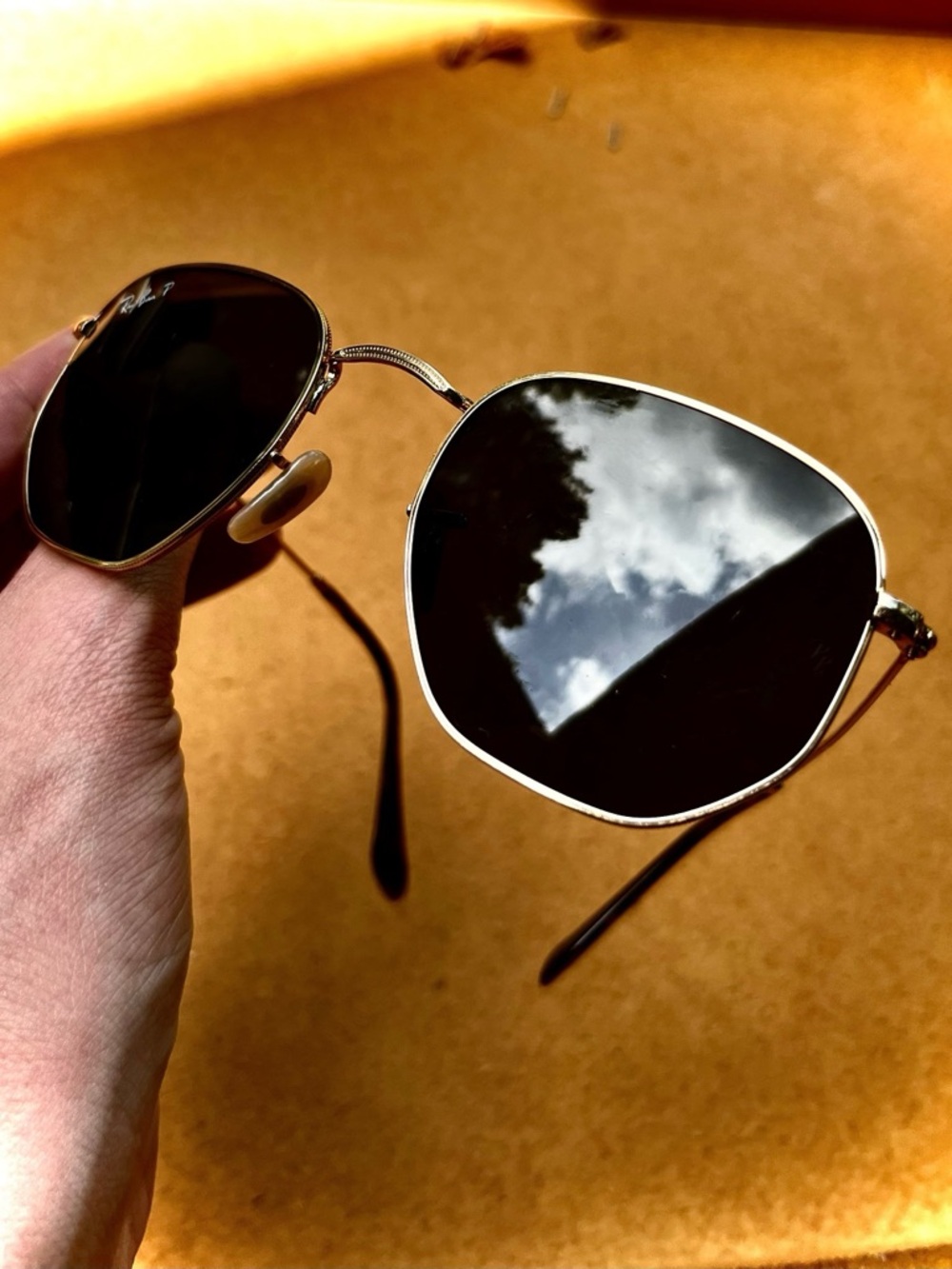 Ray-Ban Hexagonal Polarized Sunglasses - Picture 6 of 15